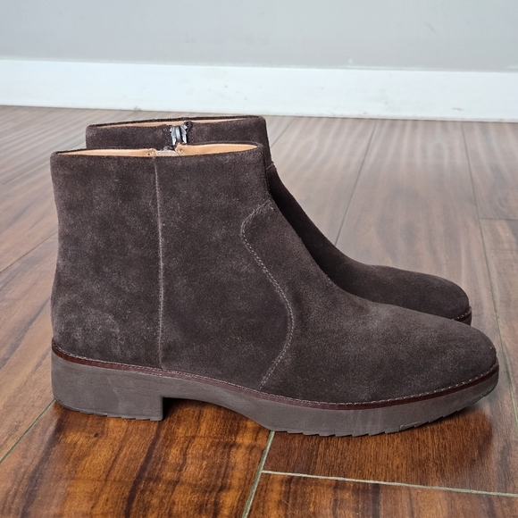 FitFlop Women's Maria Suede Ankle Boots Booties Chocolate Brown Size 8 - Picture 10 of 11